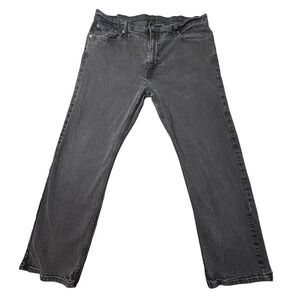 Levi's 569 Jeans Mens 38x30 (36x27) Gray Loose Straight Fit Denim Charcoal Wash